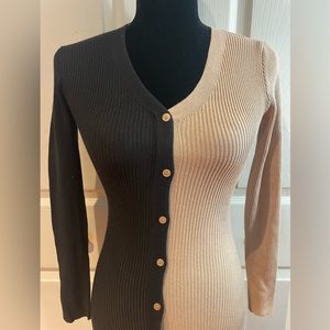 Fashion Nova Two Toned Sweater Dress Size XS